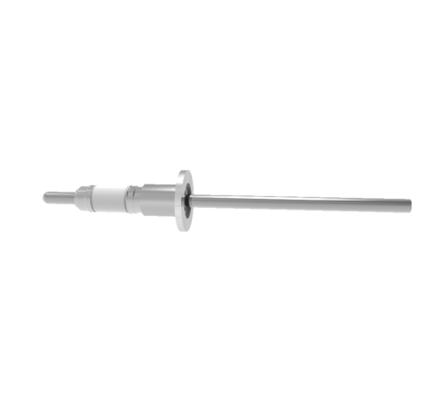 0.250 Conductor Diameter 1 Pin 15kV 12 Amp 304 Stn. Stl. Conductor in a KF16