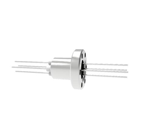 0.050 Conductor Diameter 4 Pin 3kV 8.2 Amp Nickel Conductor in a CF1.33