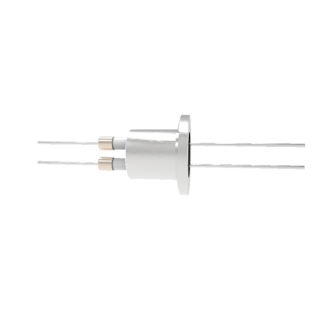 0.050 Conductor Diameter 2 Pin 6kV 8.2 Amp Nickel Conductor in a KF16