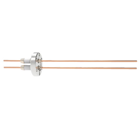 0.094 Conductor Diameter 2 Pin 5kV 55 Amp Copper Conductor in a CF1.33