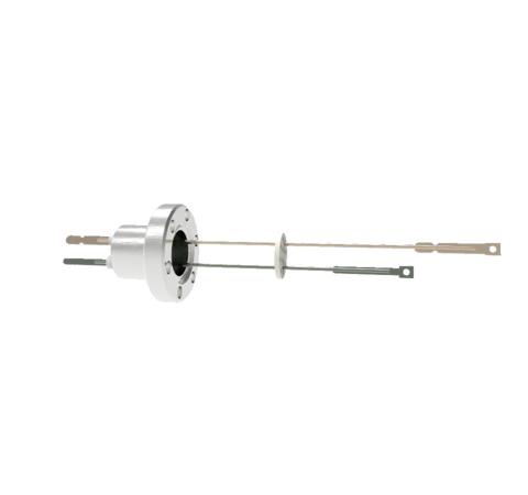 Thermocouple, Type E, 1 Pair in a CF1.33 Conflat Flange, With Spade Plug