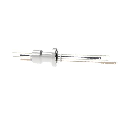 Thermocouple, Type J, 1 Pair with two 3kV, 27 Amp, Copper Conductors in a CF1.33 With Spade Plug