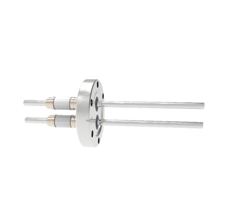 0.250 Conductor Diameter 2 Pin 12kV 56 Amp Nickel Conductor in a CF2.75