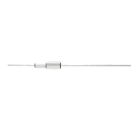 1kV, 5 Amp Feedthrough, 0.032 Inch Diameter Nickel Conductor on 0.154 Inch Weld Adapter