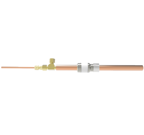 0.750 Conductor Diameter 1 Pin 8kV 1000 Amp Tellurium Copper Conductor Weld