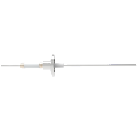 0.094 Conductor Diameter 1 Pin 14kV 16.5 Amp Nickel Conductor in a KF16