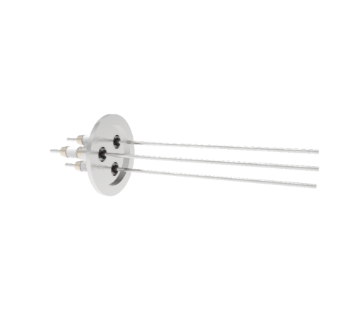 0.094 Conductor Diameter 3 Pin 10kV 3.6 Amp 304 Stn. Stl. Conductor in a KF40