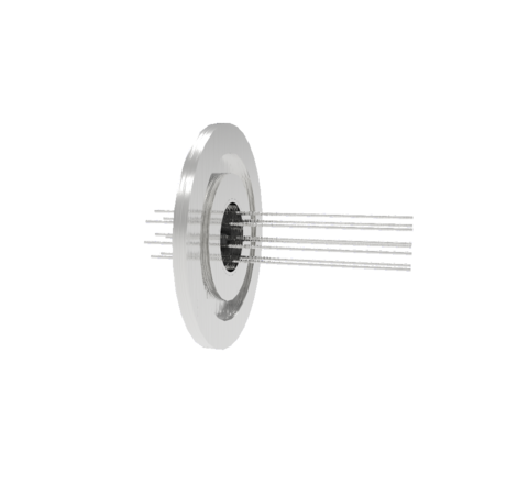 0.032 Conductor Diameter 8 Pin 1.5kV 5 Amp Nickel Conductor in a KF40