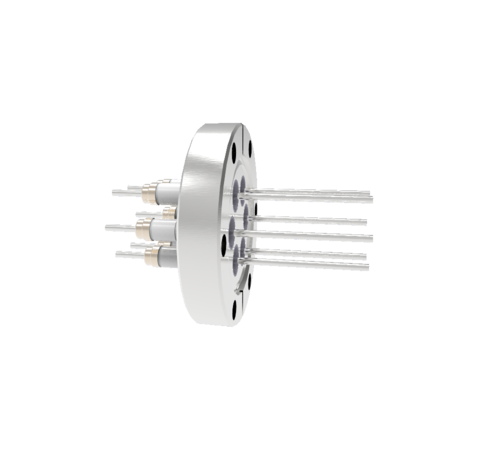 0.094 Conductor Diameter 6 Pin 5kV 16.5 Amp Nickel 200 Conductor in a CF2.75