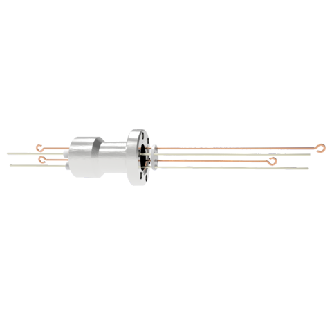 Thermocouple, Type R/S, 1 Pair with two 3kV, 8.2 Amp, Nickel Conductors in a CF1.33 Without Plug