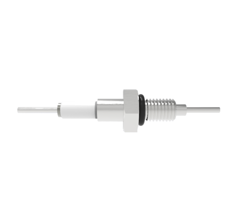 1 Pin 3kV Baseplate Feedthrough 2.2 Amp 0.062 304 Stn. Stl. Conductor 1/4 inch Bolt