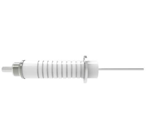 Single Pin Stn Stl Conductor, 0.188 inch Conductor Diameter, 70kV, 9 Amp, 304 Stn Stl 1/2-13 Thread Stud Conductor Weld