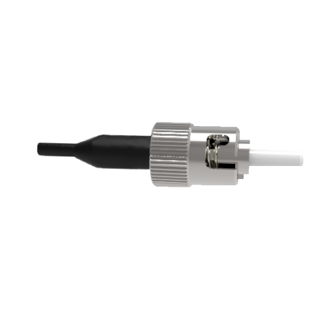 ST Type Air Side Plug, Multi Mode Fiber Optic Connector With 900 Micron Boot