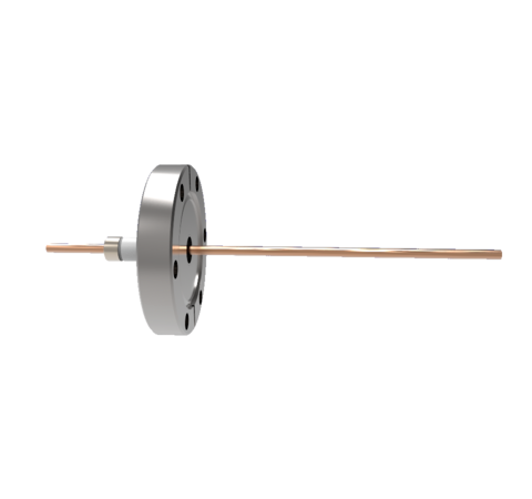 0.154 Conductor Diameter 1 Pin 5kV 100 Amp Copper Conductor in a CF2.75