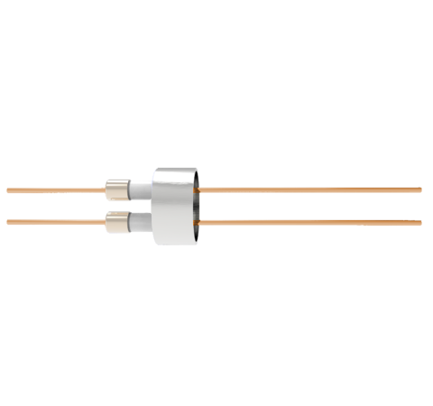 0.050 Conductor Diameter 2 Pin 6kV 27 Amp Copper Conductor Weld