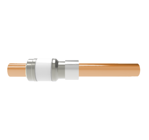 8kV Copper Tube Feedthrough, 0.750 Inch Conductor Diameter, 1 Pin Weld In