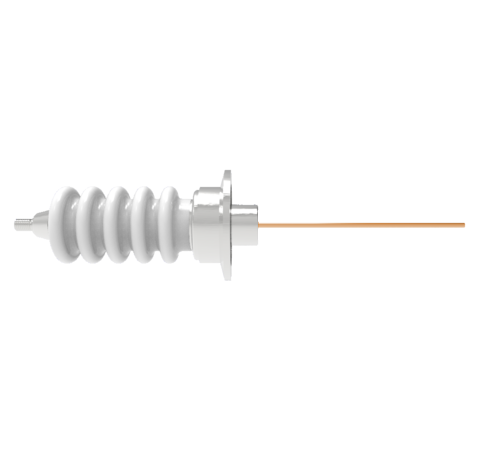 0.094 Conductor Diameter 1 Pin 30kV 55 Amp Copper Conductor in a KF40