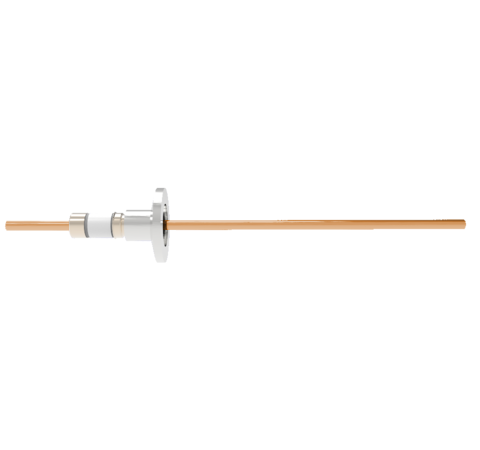 0.154 Conductor Diameter 1 Pin 5kV 100 Amp Copper Conductor in a KF16