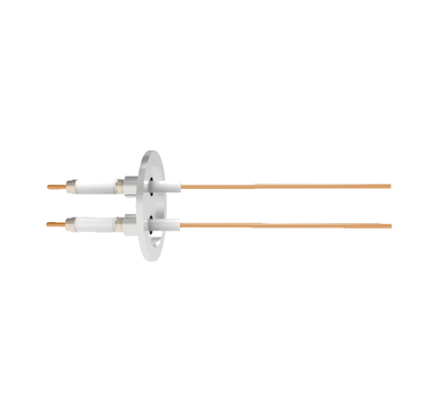 0.094 Conductor Diameter 2 Pin 20kV 30 Amp Copper Conductor in a KF40