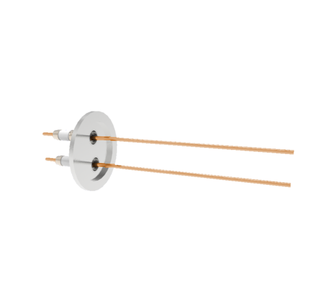 0.094 Conductor Diameter 2 Pin 10kV 30 Amp Copper Conductor in a KF40