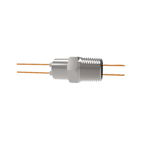 0.050 Conductor Diameter 2 Pin 3kV 27 Amp Copper Conductor in a NPT 1/2