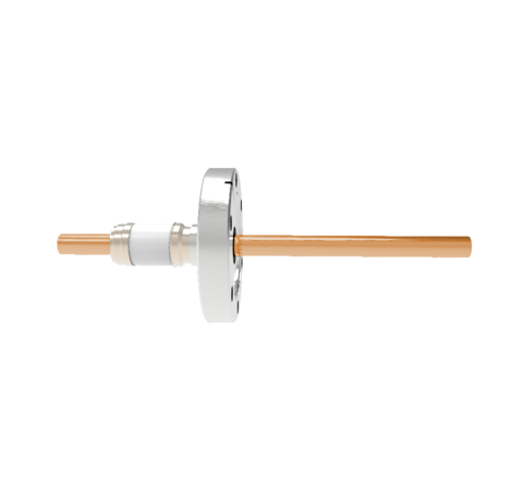 0.375 Conductor Diameter 1 Pin 8kV 330 Amp Copper Conductor in a CF2.75