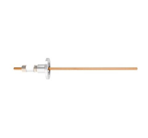 0.154 Conductor Diameter 1 Pin 10kV 100 Amp Copper Conductor in a KF16