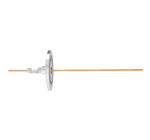 0.094 Conductor Diameter 1 Pin 5kV 55 Amp Copper Conductor in a KF40