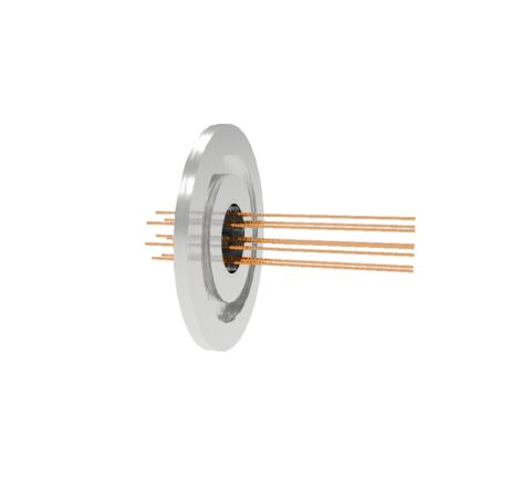 0.032 Conductor Diameter 8 Pin 1.5kV 16 Amp Copper Conductor in a KF40