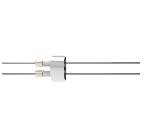 0.050 Conductor Diameter 2 Pin 6kV 13.5 Amp Molybdenum Conductor Weld