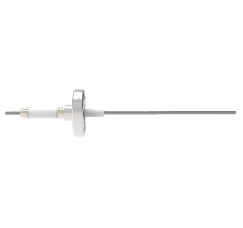 0.094 Conductor Diameter 1 Pin 20kV 28 Amp Molybdenum Conductor in a CF1.33