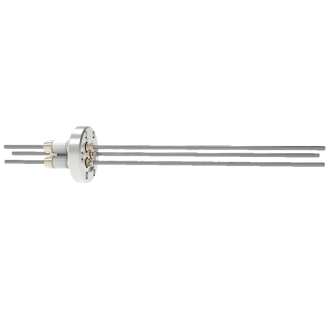 0.094 Conductor Diameter 3 Pin 5kV 28 Amp Molybdenum Conductor in a CF1.33