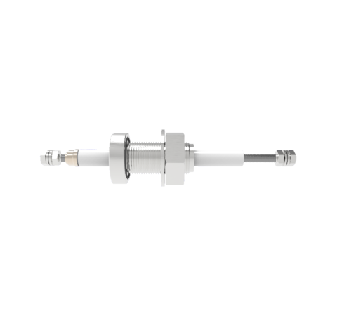 1 Pin 12kV Baseplate Feedthrough 93 Amp 0.250 Molybdenum Conductor 1 inch Bolt