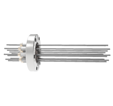 0.094 Conductor Diameter 12 Pin 5kV 28 Amp Molybdenum Conductor in a CF2.75