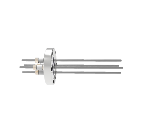 0.154 Conductor Diameter 4 Pin 5kV 50 Amp Molybdenum Conductor in a CF2.75