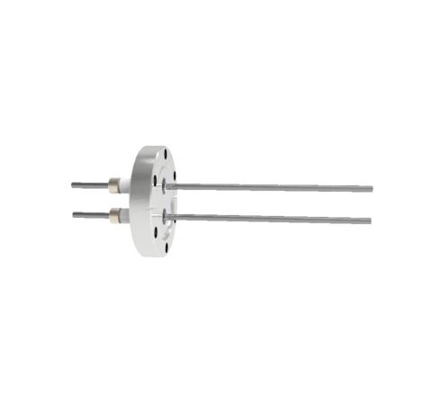 0.154 Conductor Diameter 2 Pin 5kV 50 Amp Molybdenum Conductor in a CF2.75