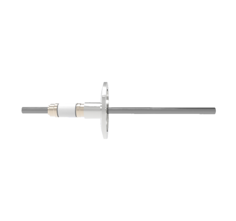 0.250 Conductor Diameter 1 Pin 12kV 93 Amp Molybdenum Conductor in a KF40