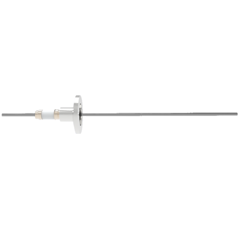 0.094 Conductor Diameter 1 Pin 5kV 28 Amp Molybdenum Conductor in a KF16