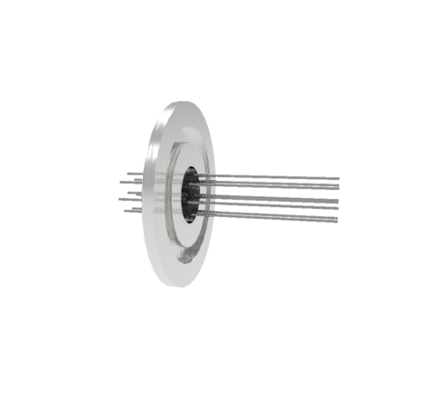 0.032 Conductor Diameter 8 Pin 1.5kV 8.5 Amp Molybdenum Conductor in a KF40
