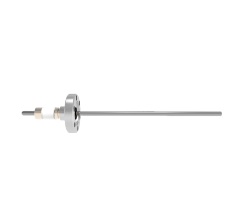 0.154 Conductor Diameter 1 Pin 10kV 50 Amp Molybdenum Conductor in a CF1.33