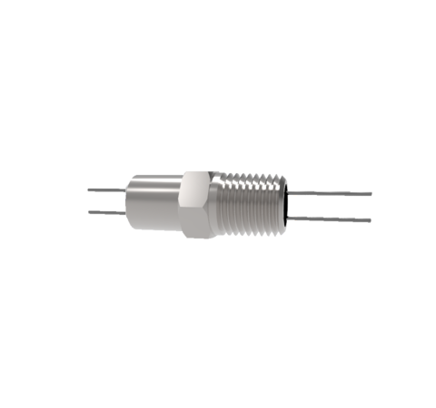 0.032 Conductor Diameter 2 Pin 2kV 8.5 Amp Molybdenum Conductor in a NPT 1/4