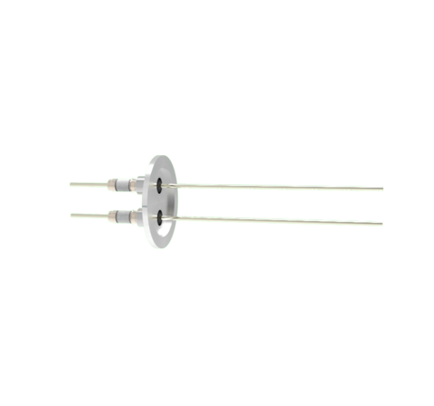 0.094 Conductor Diameter 2 Pin 5kV 16.5 Amp Nickel Conductor in a KF40