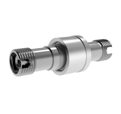 Fiber Optic Feedthrough, Multimode, Hermetic, FC-FC Adapter, Weld In, 62.5/125µm