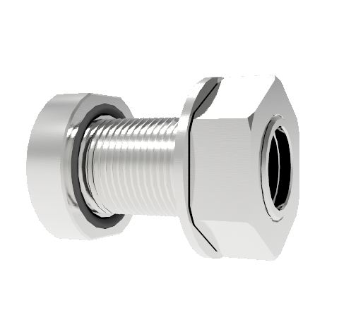 Blank 1 Inch Diameter Baseplate, Stainless Steel Mounting Hardware, Bolt, Nut, O-ring, & Washer
