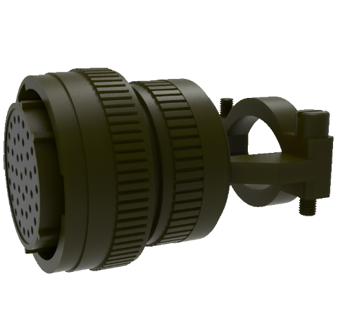 Mil-C-26482 Circular, Air Side Solder Plug, 41 Pin, Copper Alloy Contacts, 1kV, 3 Amp