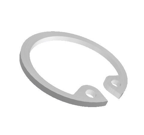 Retaining Ring, Stainless Steel, for use with Hermetic Fiber Optic Bore Mount Adapters