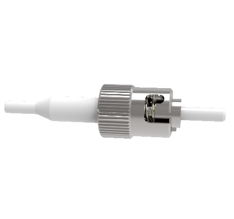 ST Type Air Side Plug, Single Mode Fiber Optic Connector With 900 Micron Boot