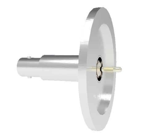 SHV Grounded Shield Recessed 5kV 10 Amp 0.094 Nickel Conductor KF40 Flange Without Plug