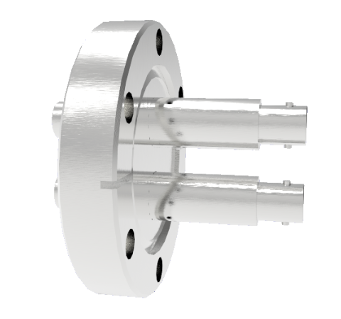 MHV Grounded Shield Recessed 5kV 3.6 Amp 2 each in a CF2.75 Flange Without Plug