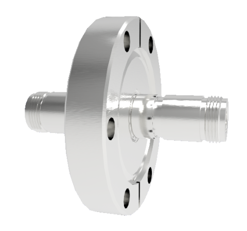 Type N Grounded Shield Recessed Double Ended 1.5kV 3.6 Amp 0.094 304 Stn. Stl. CF2.75 Without Plug